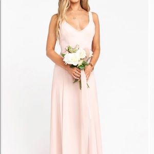 Show me your MuMu bridesmaid gown Dusty Blush